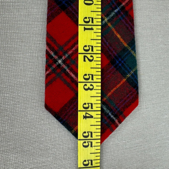 Pendleton red plaid wool tie - Picture 7 of 7
